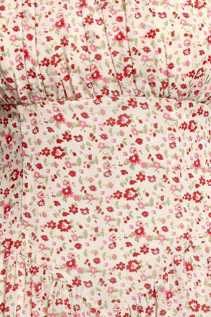 Jody Strapless Maxi Dress - Floral