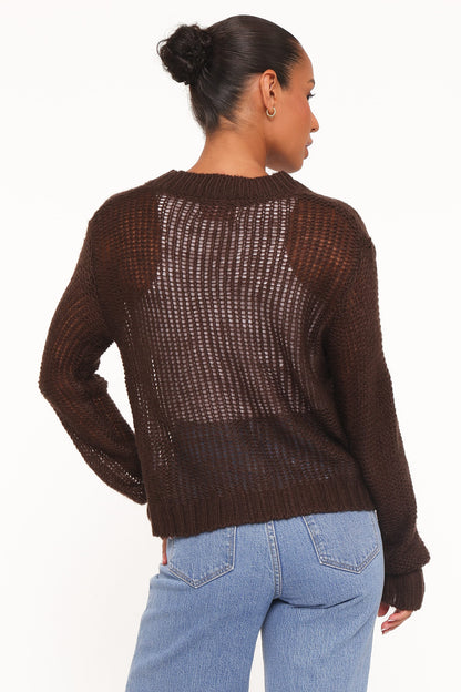 Gardner Cardigan - Coffee