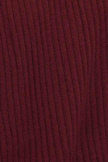 Jasmia Long Cardigan - Wine