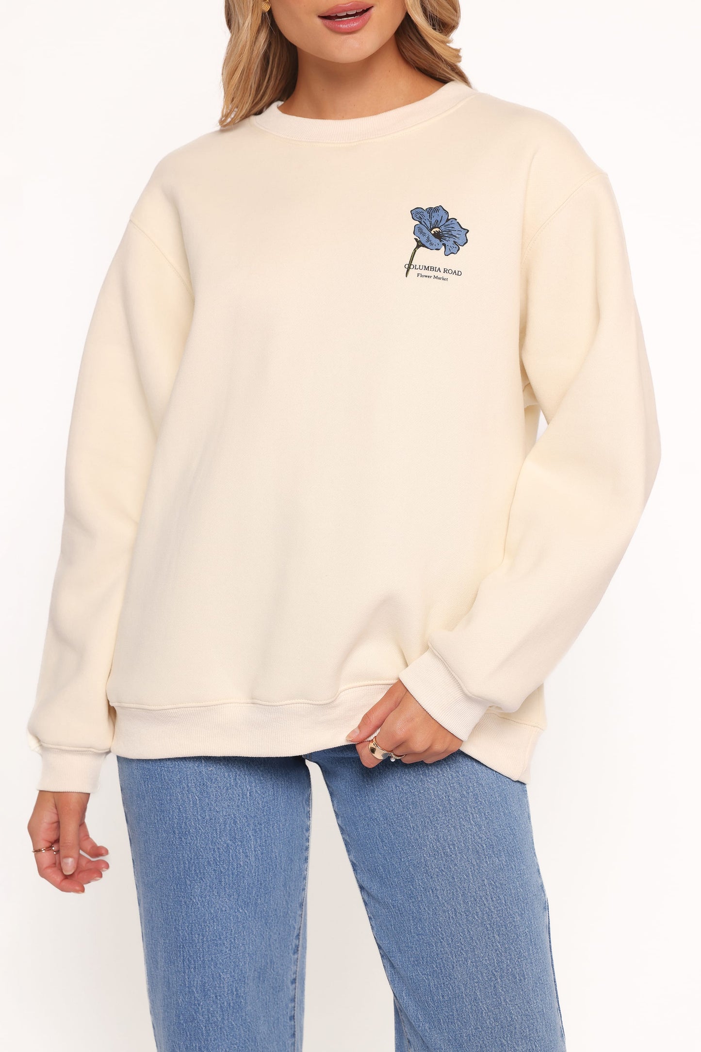 Flower Market Sweatshirt - Cream
