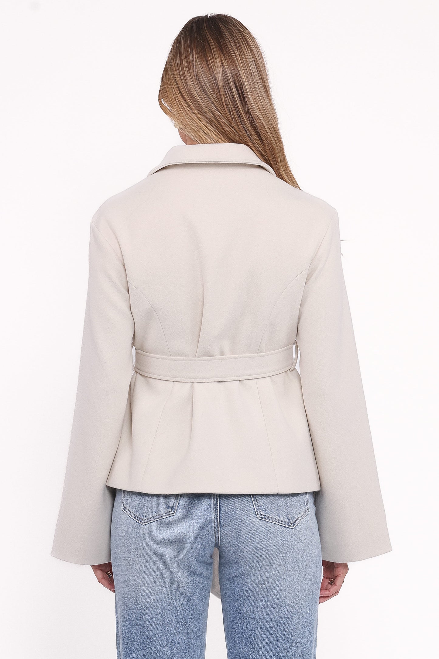Halston Coat - Cream