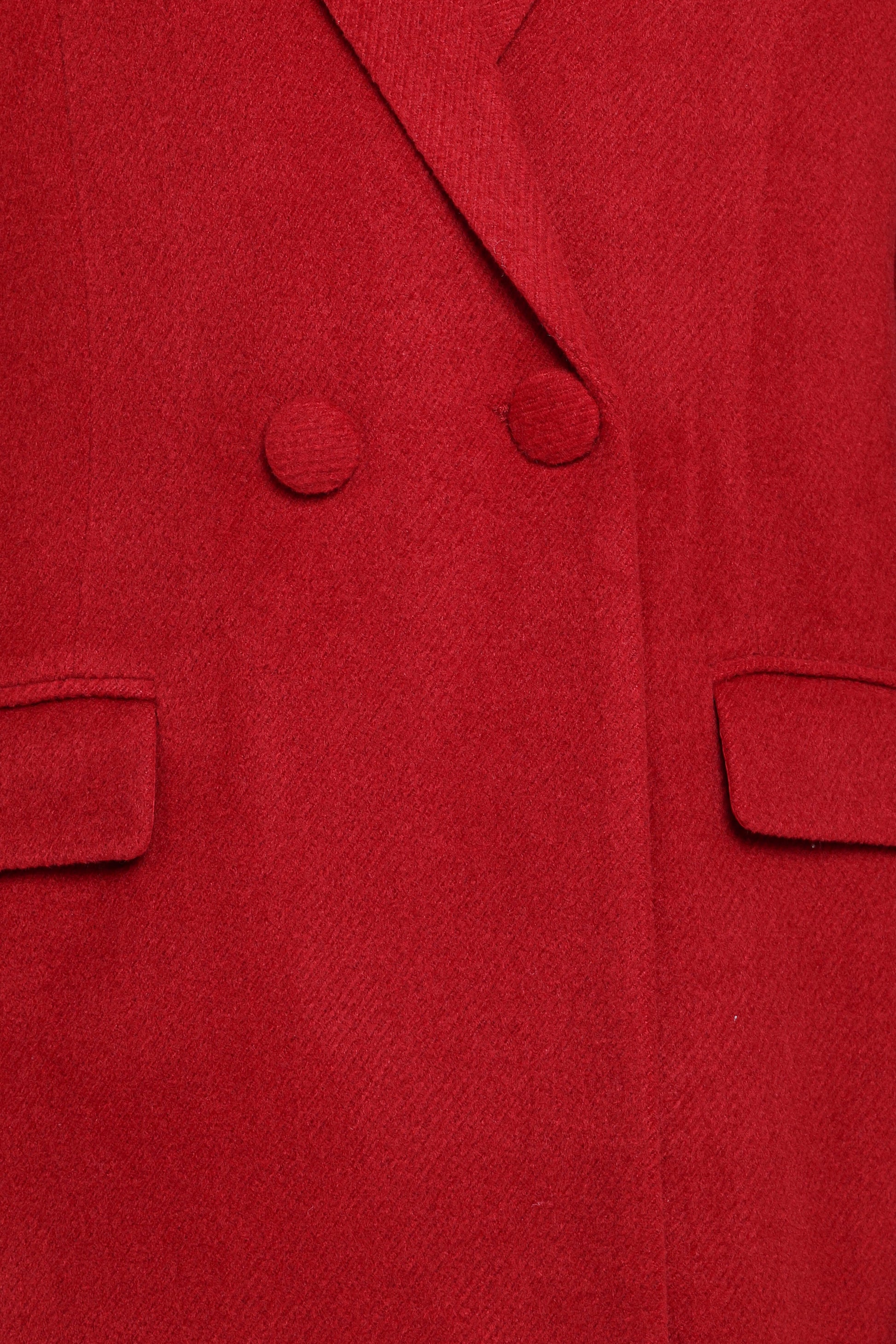 Jett Long Blazer Coat - Red