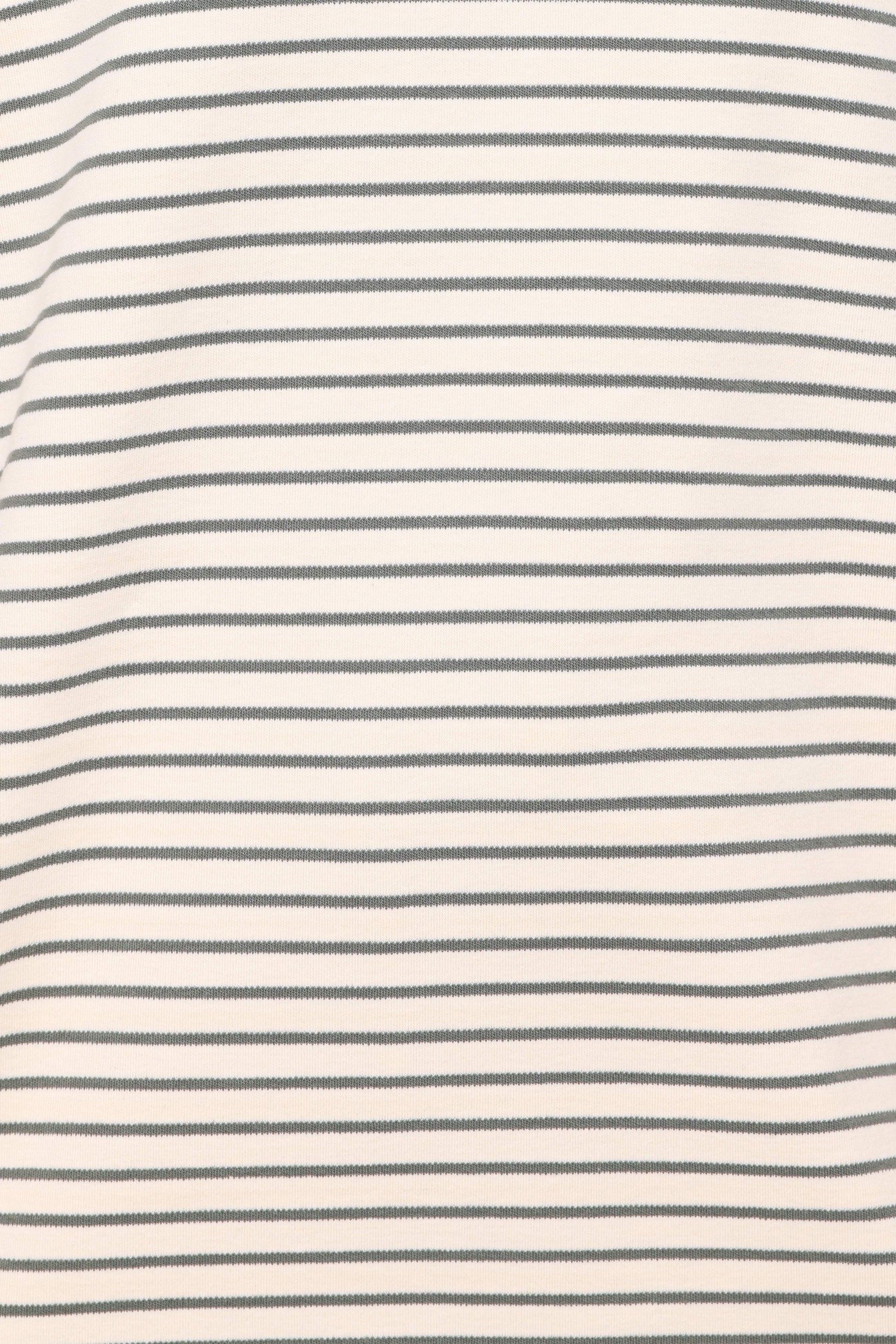 Hellen Stripe Short Set - Cream/Green Stripe