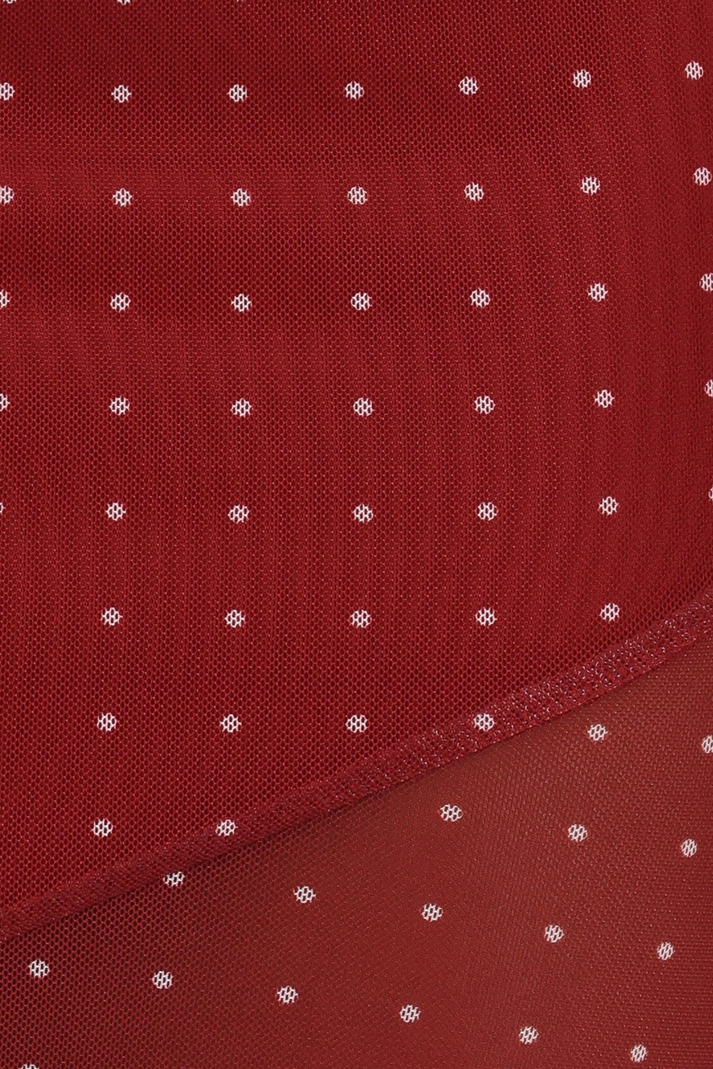 Hollie Mesh Skirt Set - Red Polka Dot