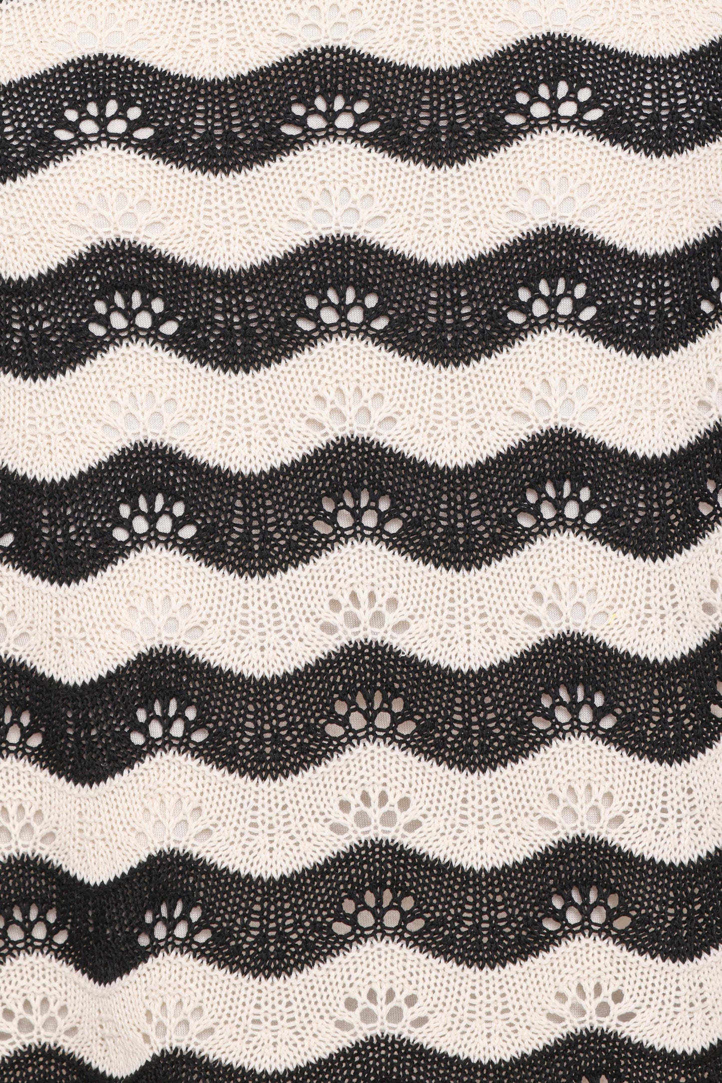 Iveta Knit Short Set - Black/Cream Stripe