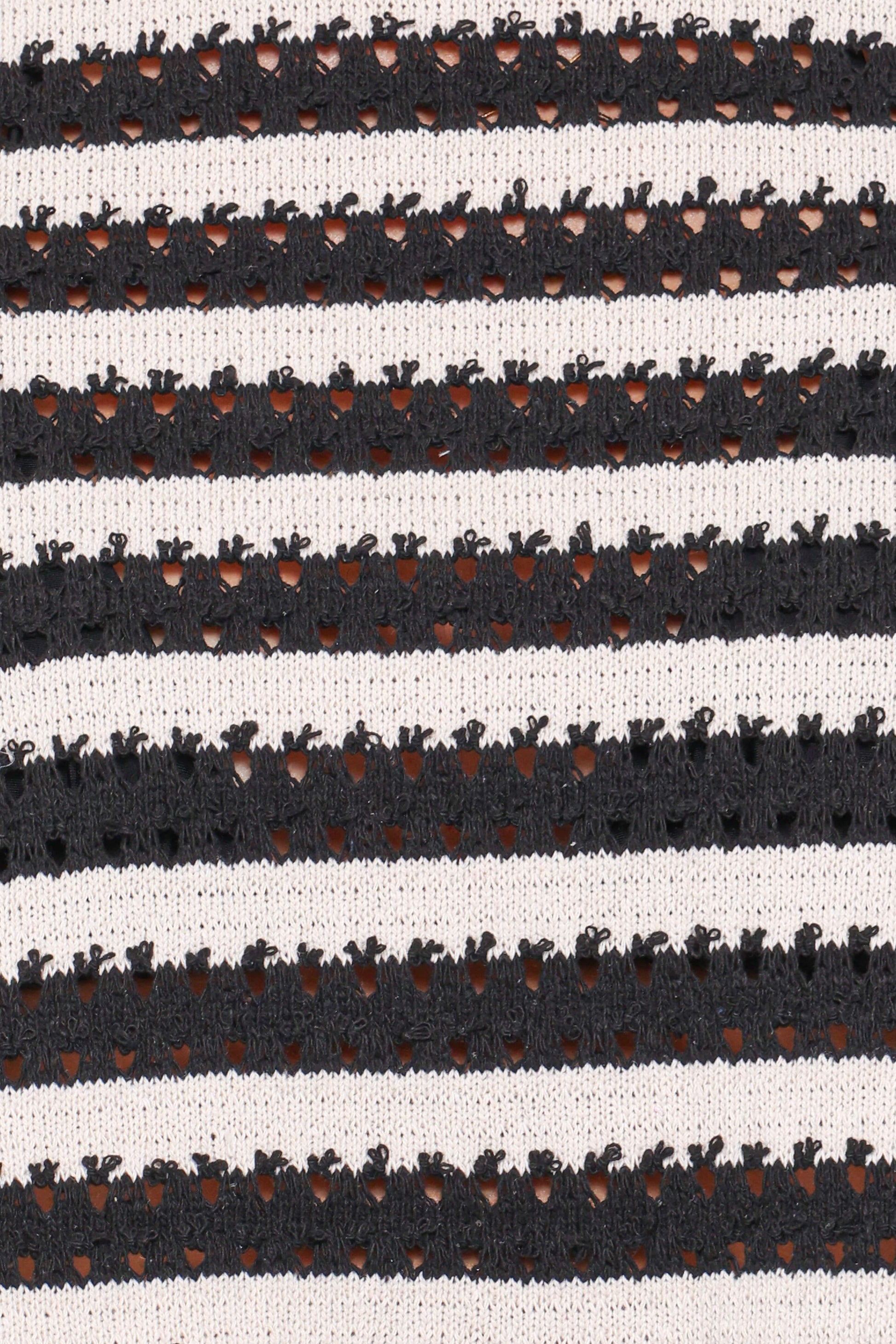 Jaden Knit Skirt Set - Black/White Stripe