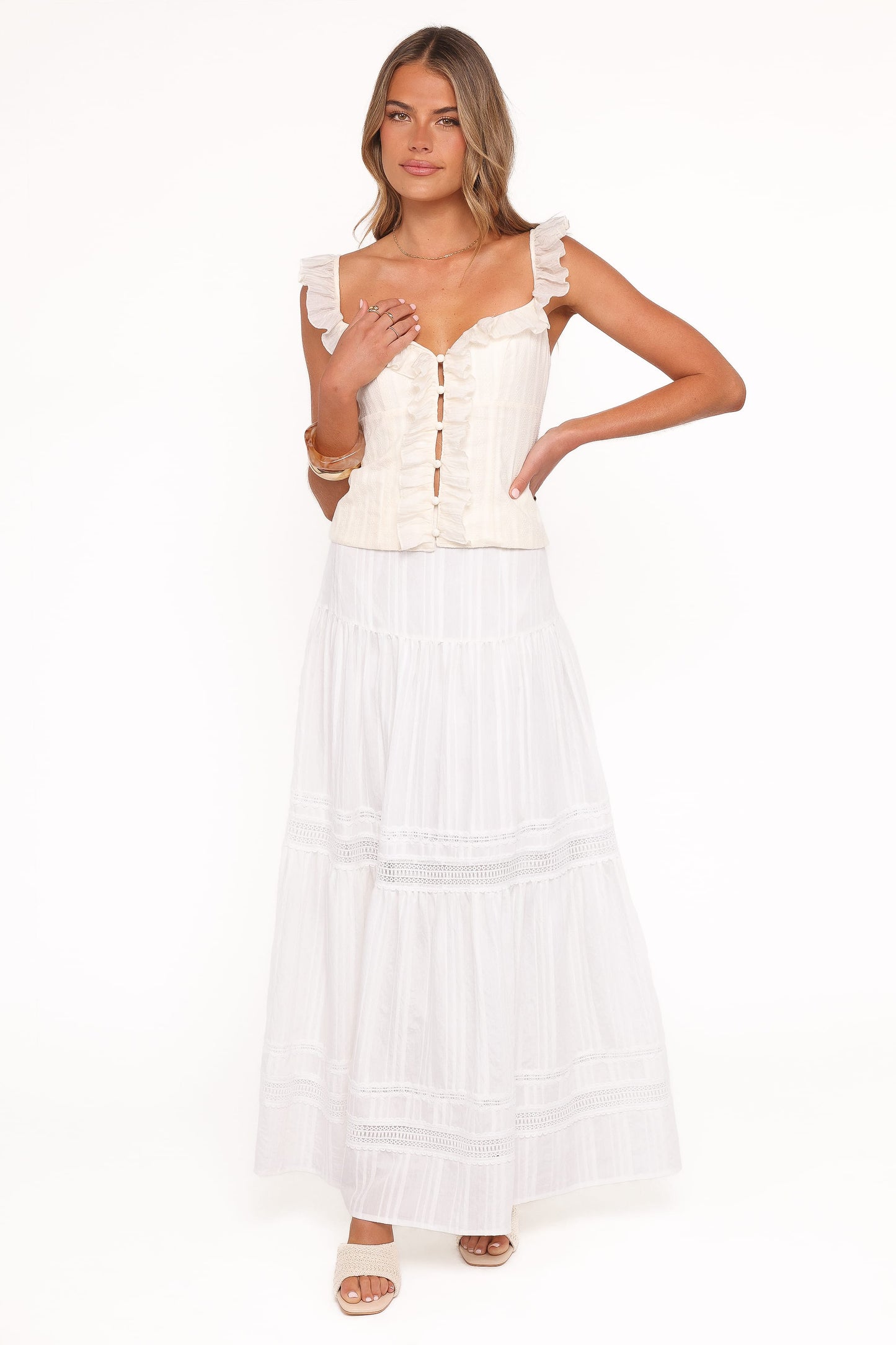 Eulalie Corset Top - Cream