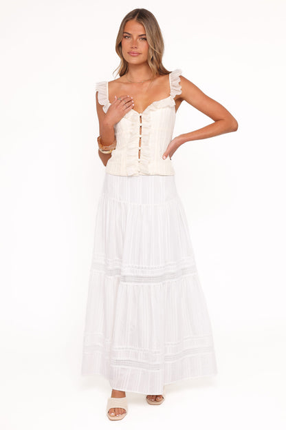 Eulalie Corset Top - Cream