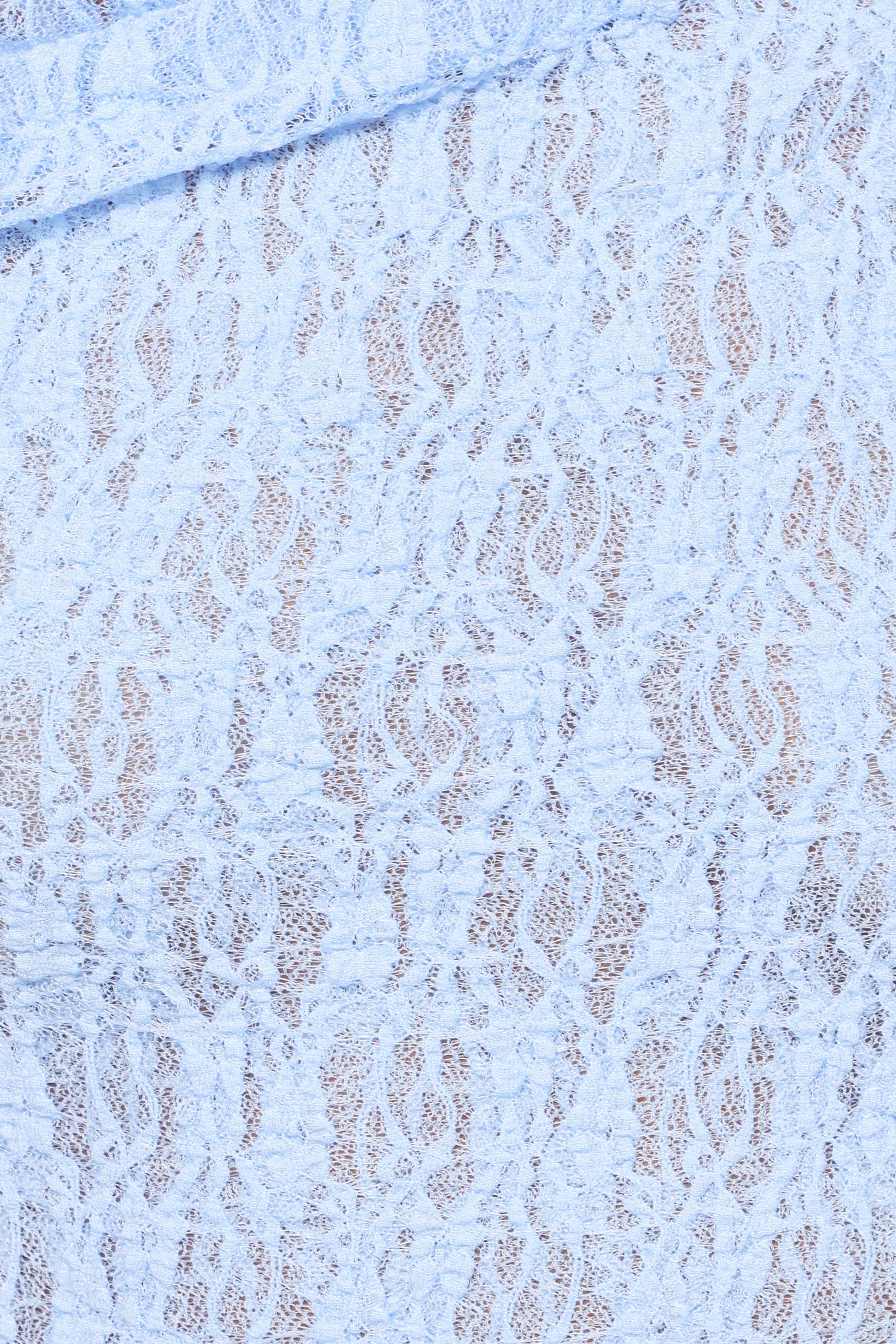 Faeriel Off Shoulder Lace Knit Top - Blue