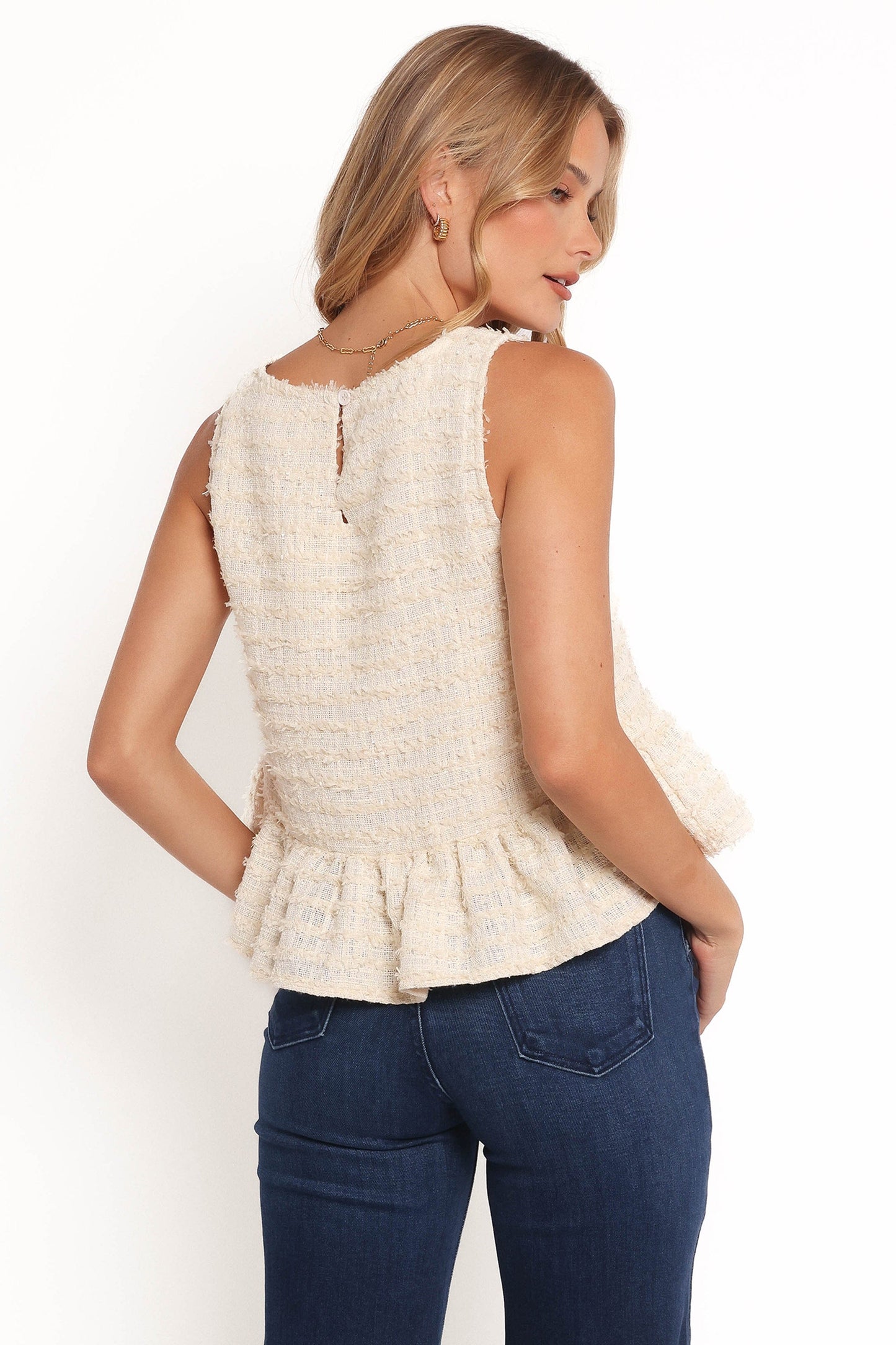 Fren Ruffle Top - Cream