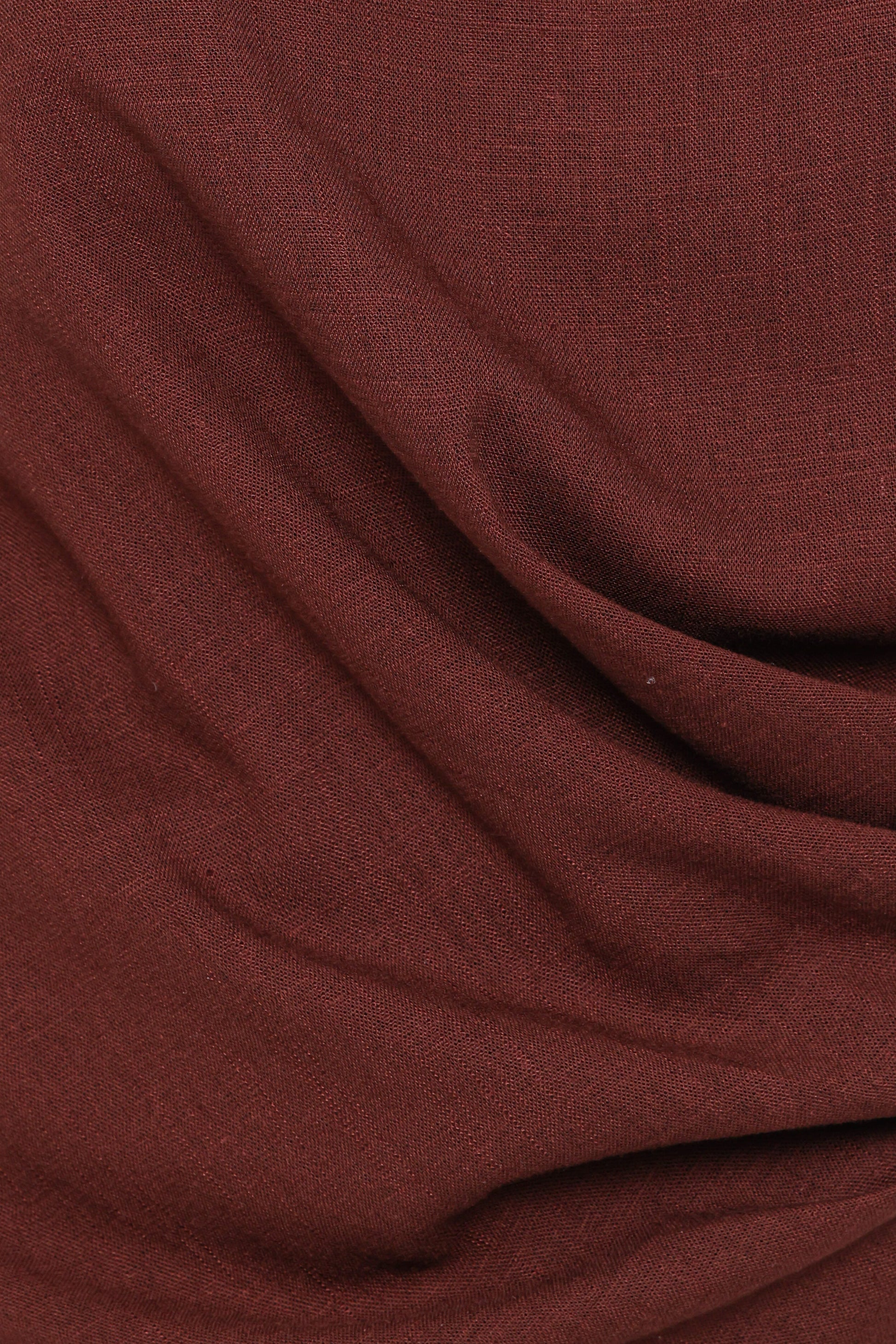 Heloise Side Tie Top - Dark Brown