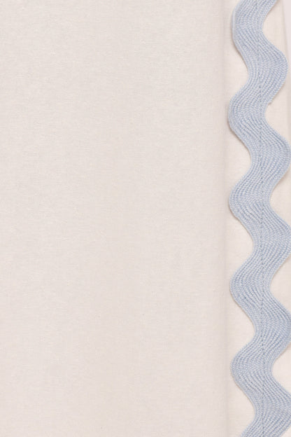 Jasinta Top - Cream Blue