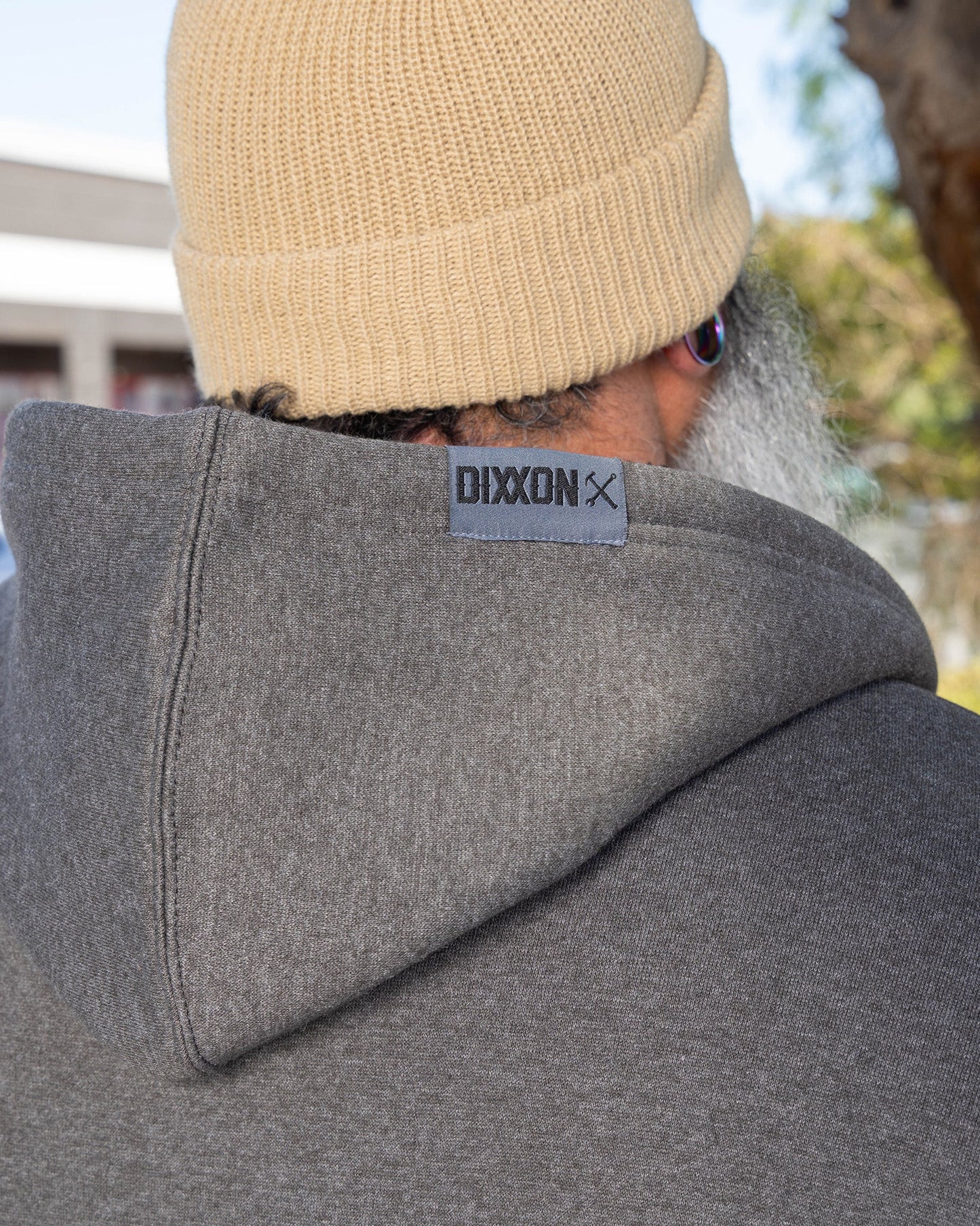 Sherpa Lined Zip Up Hoodie - Heather Charcoal