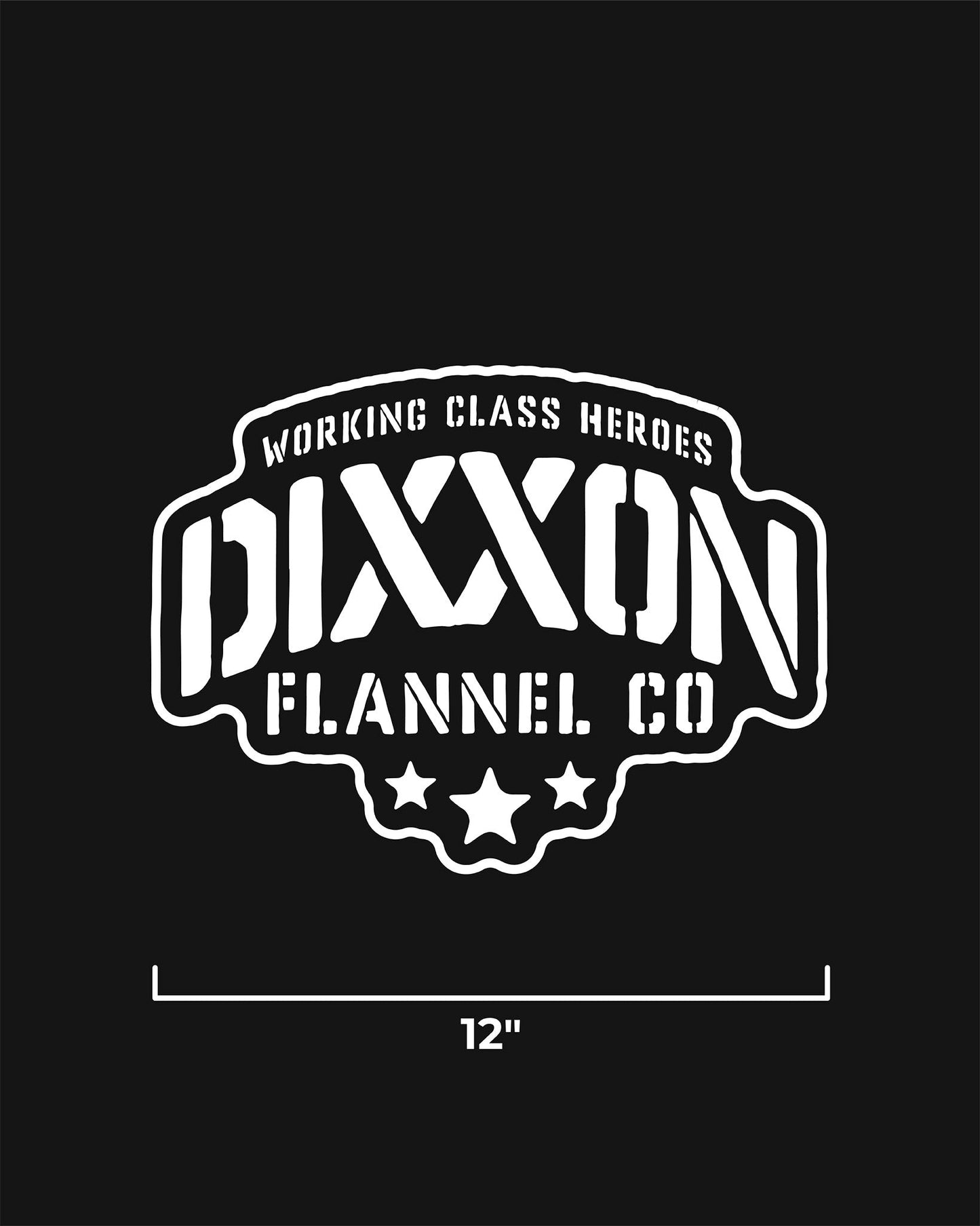 Stencil 12" Die Cut Sticker