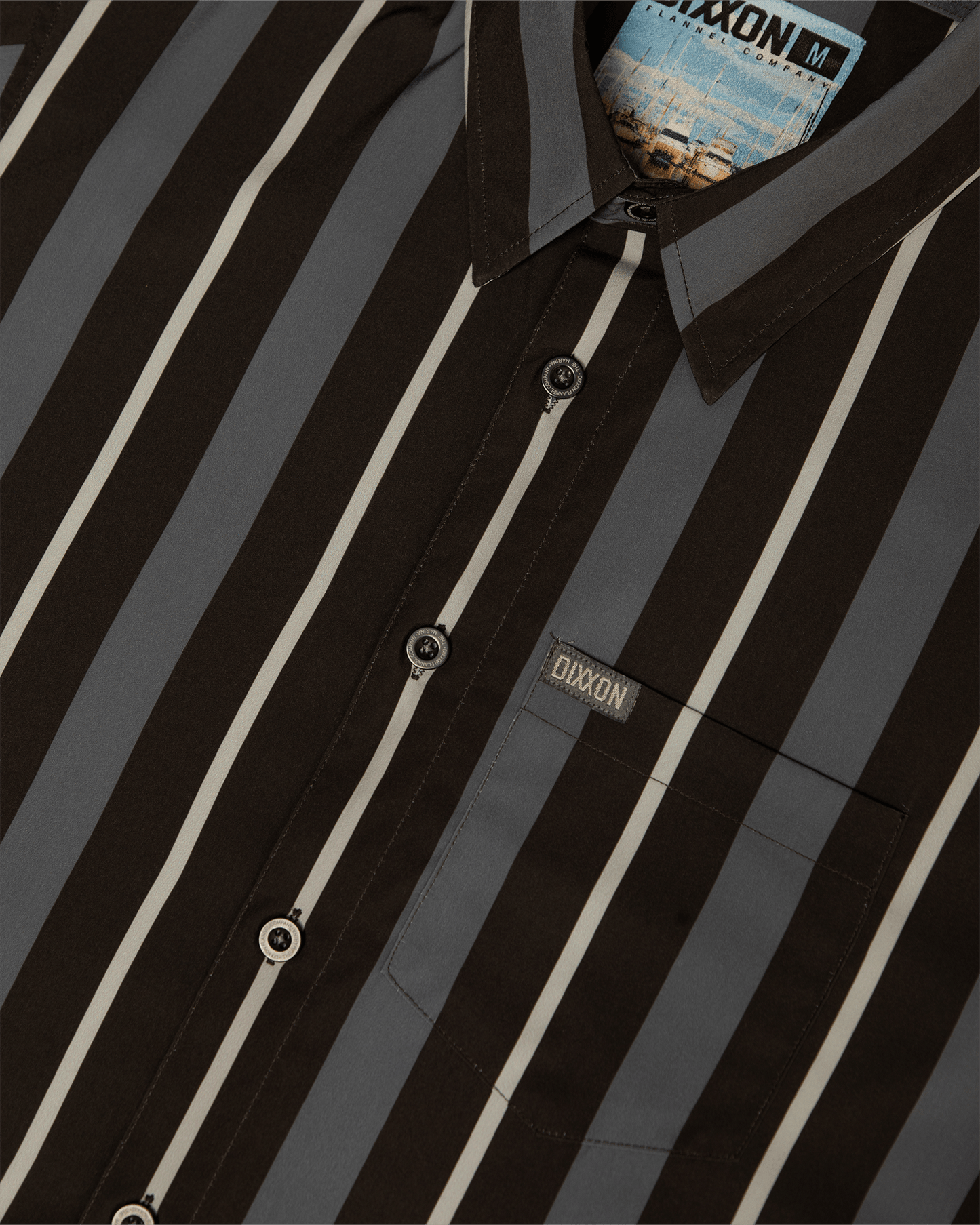 The Marina Party Shirt - Gray & Black