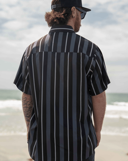 The Marina Party Shirt - Gray & Black
