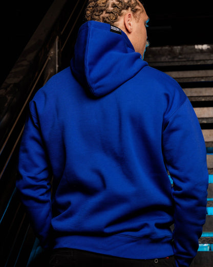 White MFG Pullover Hoodie - Blue