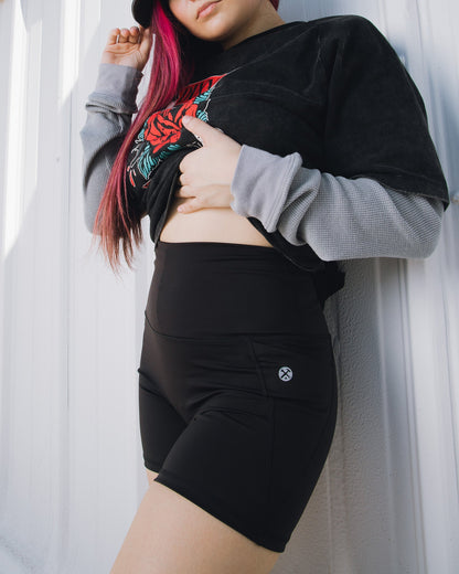 Women's 4" Biker Shorts - Black