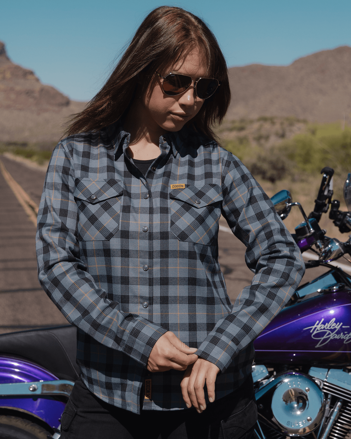 Women's Highway Ribbons Flannel