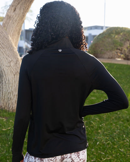 Women's Pace Quarter Zip - Black