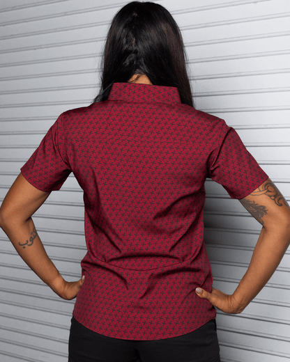 Women's Party Hammers Party Shirt - Maroon & Black