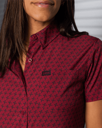 Women's Party Hammers Party Shirt - Maroon & Black