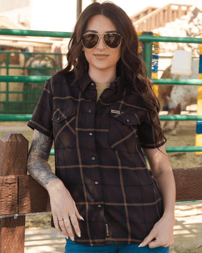 Women's Stockyard Short Sleeve Flannel
