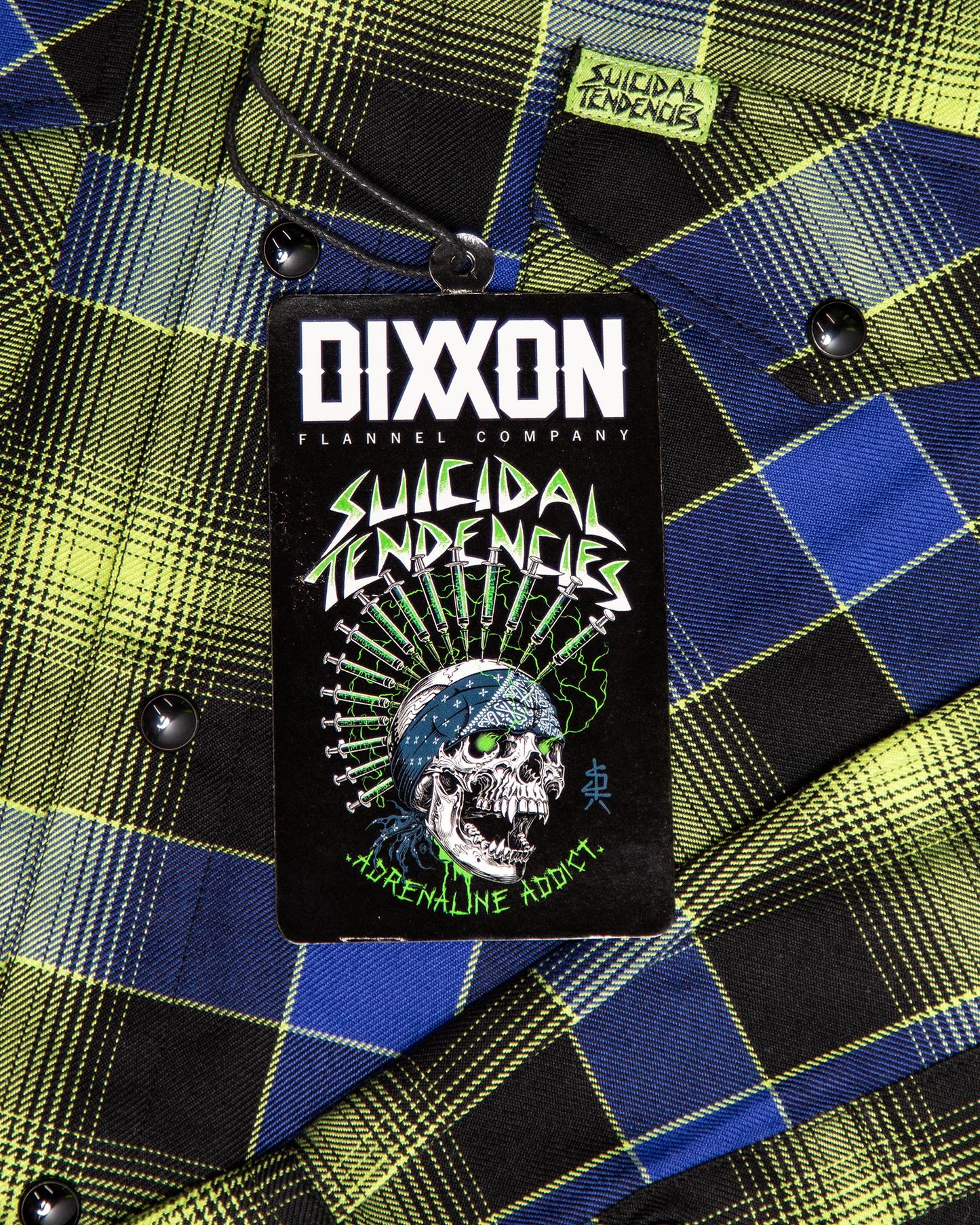 Women's Suicidal Tendencies Adrenaline Addict Flannel