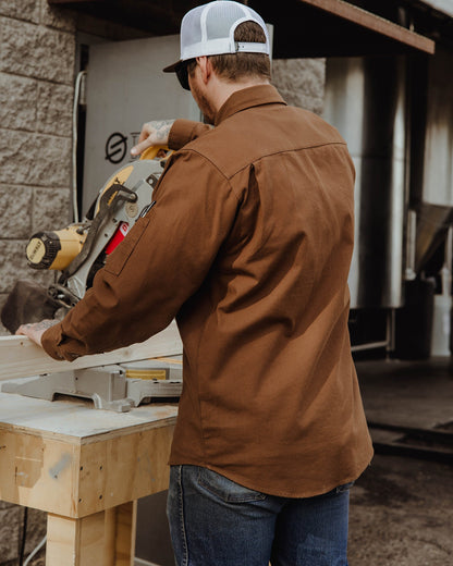 Work Shirt Long Sleeve - Brown