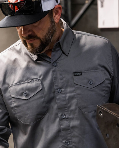 WorkForce Long Sleeve Work Shirt - Charcoal