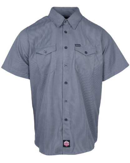 WorkForce Short Sleeve Work Shirt - Charcoal & Navy
