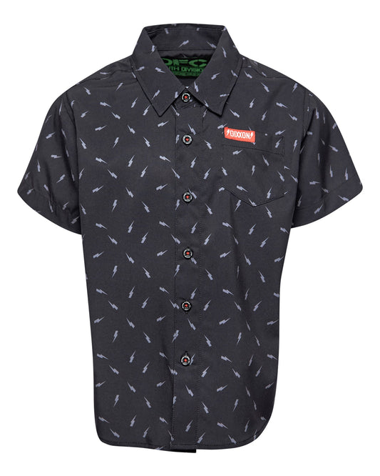 Youth Bolt Party Shirt - Black & Gray
